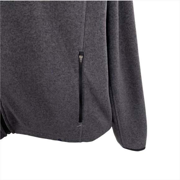 L.L. Bean Fleece Jacket Slightly Fitted Gray Full Zip Polyester Men's XL - Picture 4 of 6